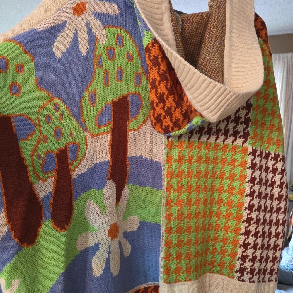 PATCHWORK Multicolor Cardigan - Picture 4 of 9